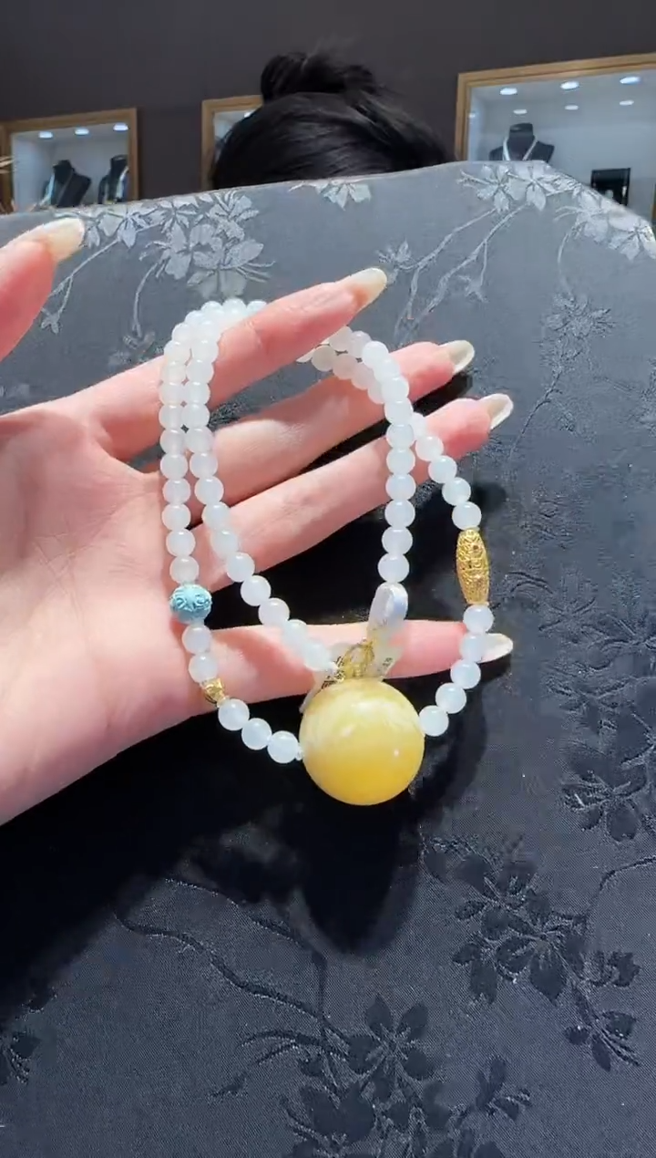 【闪购商品】和田玉项链未镶嵌和田玉项链设计款