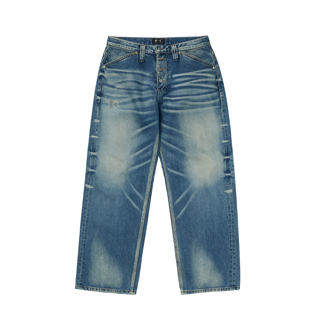 THUG CLUB SHOT GUN Pants 24FW蓝色