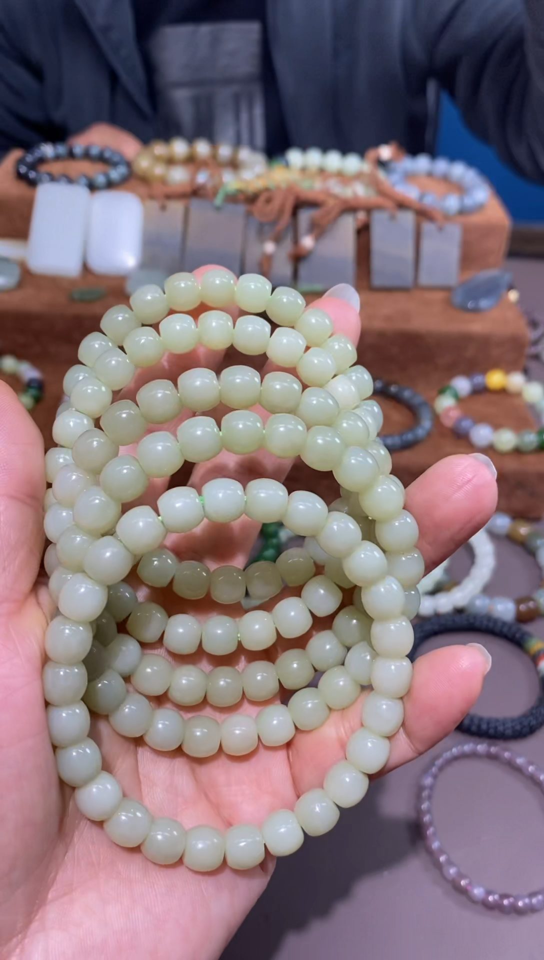 【闪购商品】和田玉手链未镶嵌一百元以内不走基地不配证书