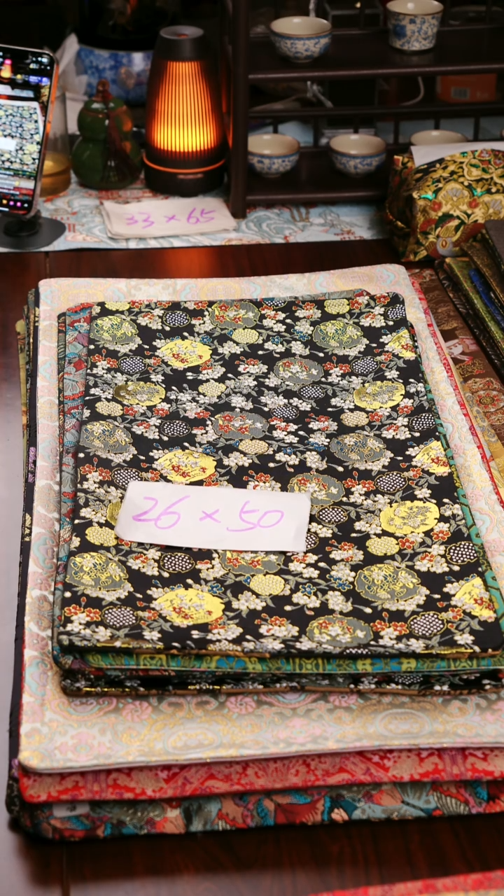 【福利花团锦簇双面】中国风干泡织锦茶席26*50