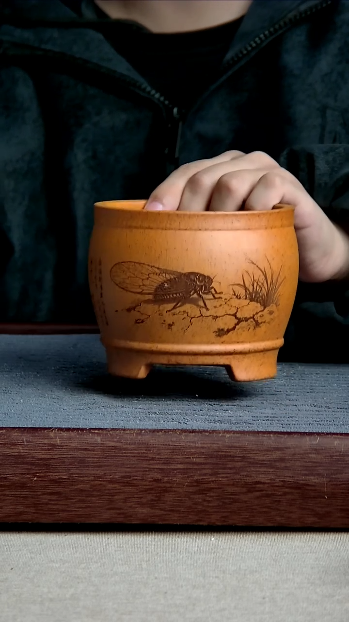 紫砂花盆10.5*9内径尺寸