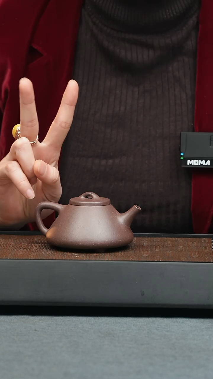 【闪购商品】紫砂茶壶五堂 子冶石瓢-底槽清