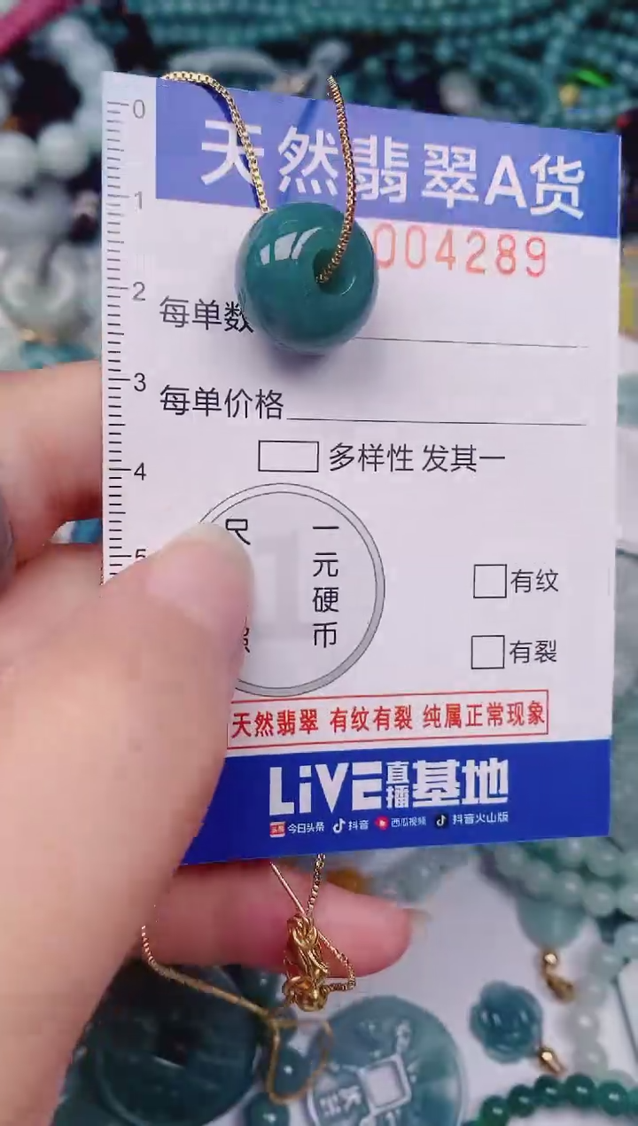 颈饰未镶嵌翡翠00004289