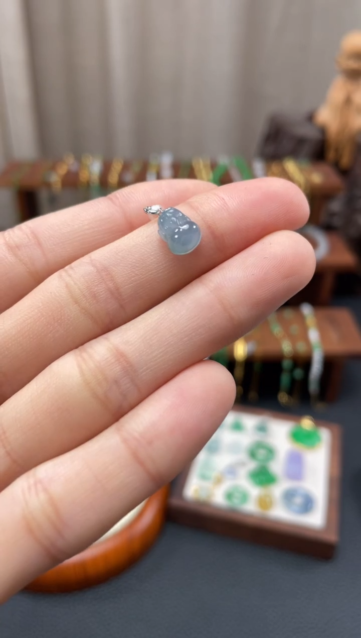 【闪购商品】翡翠吊坠(不含链)18K金镶嵌一个  JK105