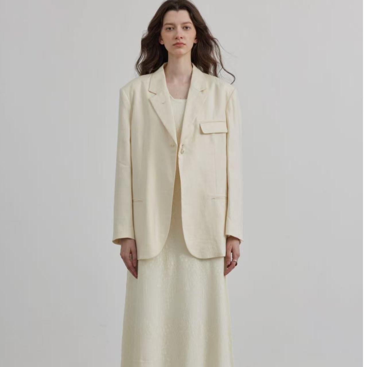 【李小瘦大码女装】精致休闲简约百搭气质西装外套女1035