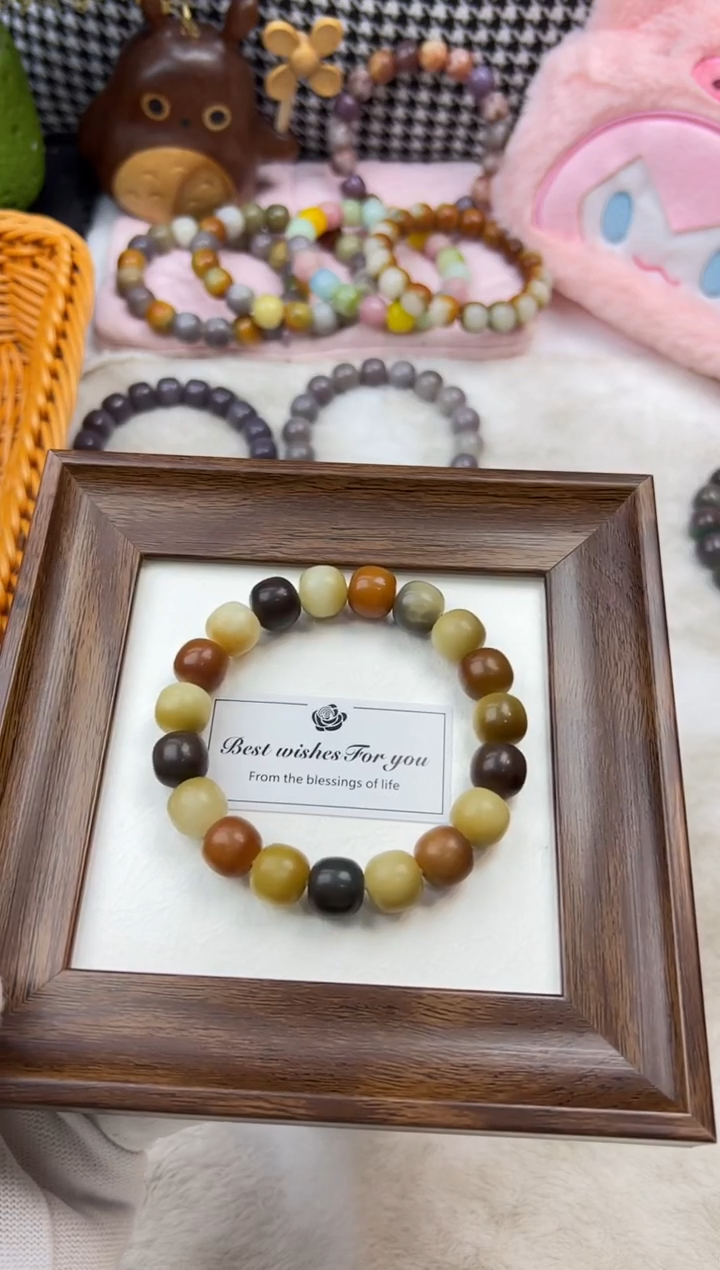 手串菩提根/象牙果卡13干磨桶珠慕斯微瑕福利