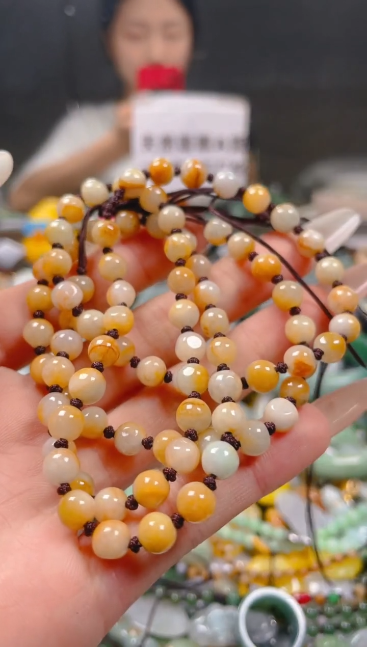 【闪购商品】翡翠颈饰未镶嵌6-7MM/S/翡翠A货一图一物