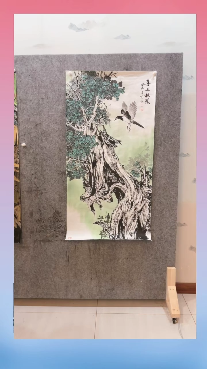 【闪购商品】国画杨老师 写意花鸟《喜上枝头》8平尺