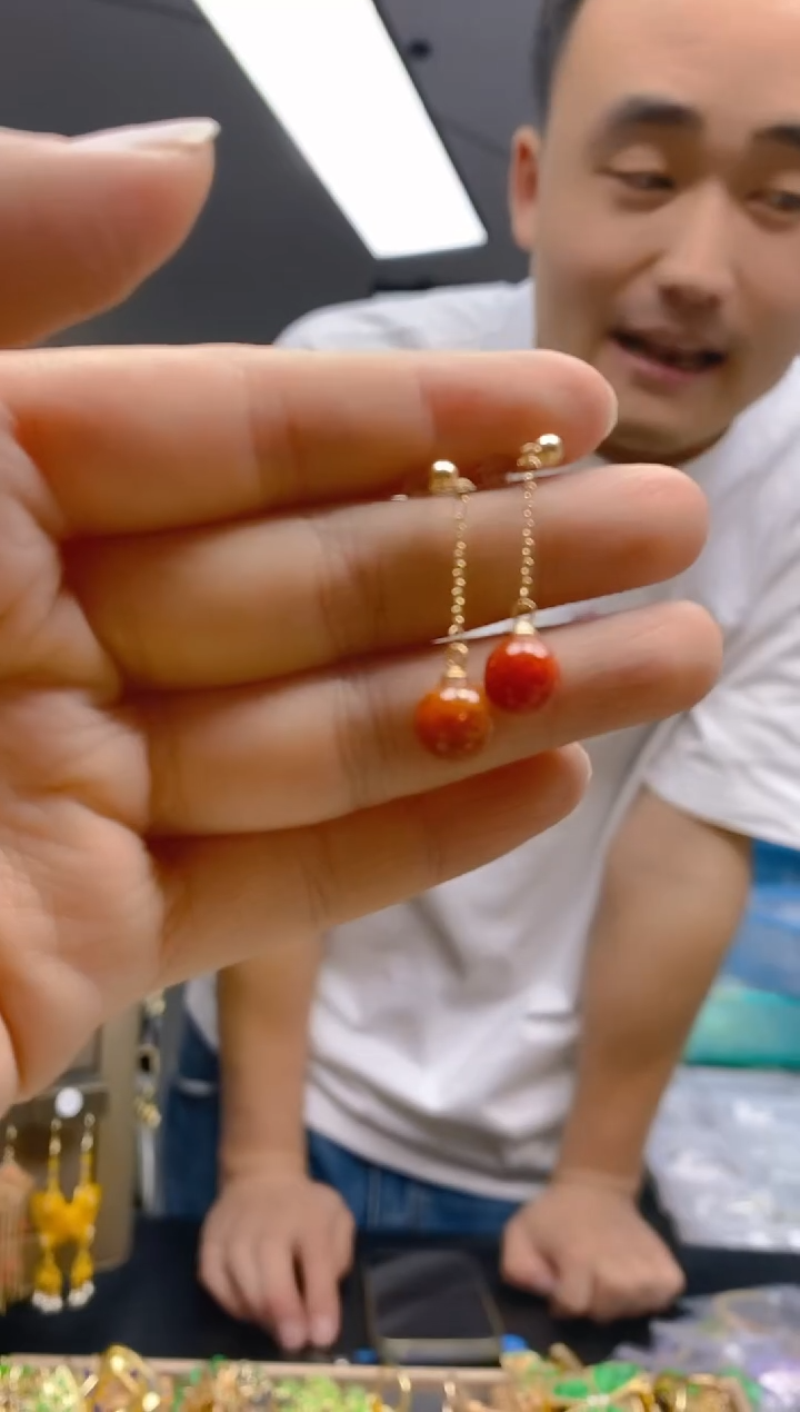 【闪购商品】翡翠耳饰合金0226翡翠耳钉