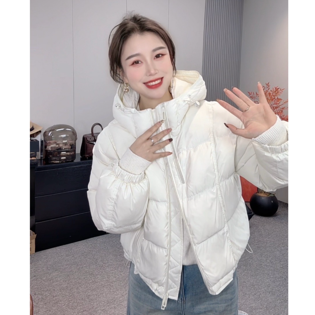 【唯美女装】连帽双拉链～秀气不臃肿90羽绒服外套