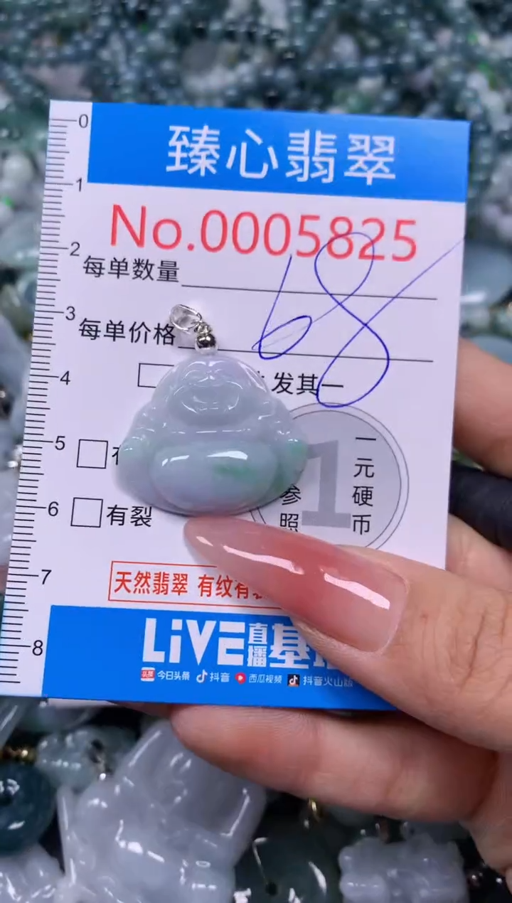 【闪购商品】翡翠颈饰未镶嵌含绳0005825