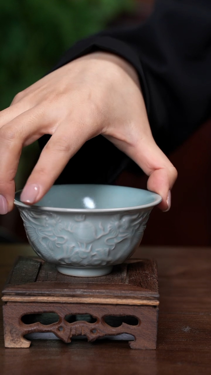 【闪购商品】宝丰清凉寺原产地汝瓷龙纹小碗