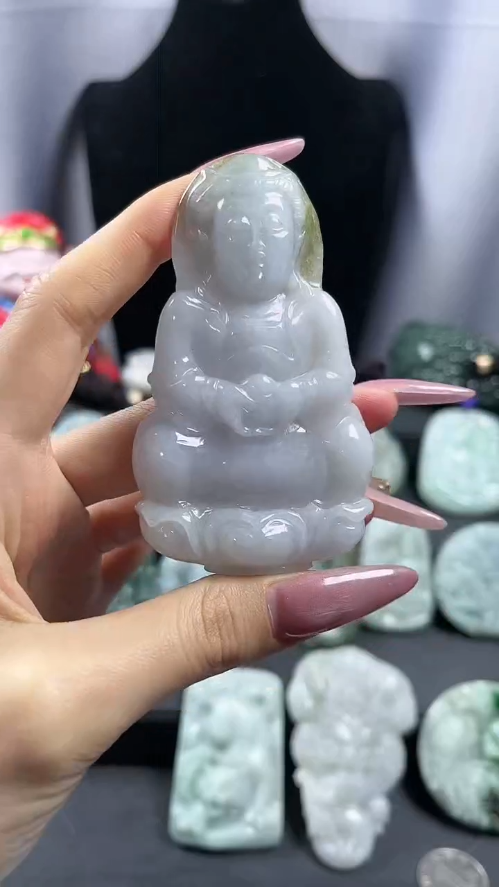 【闪购商品】翡翠颈饰未镶嵌观音02