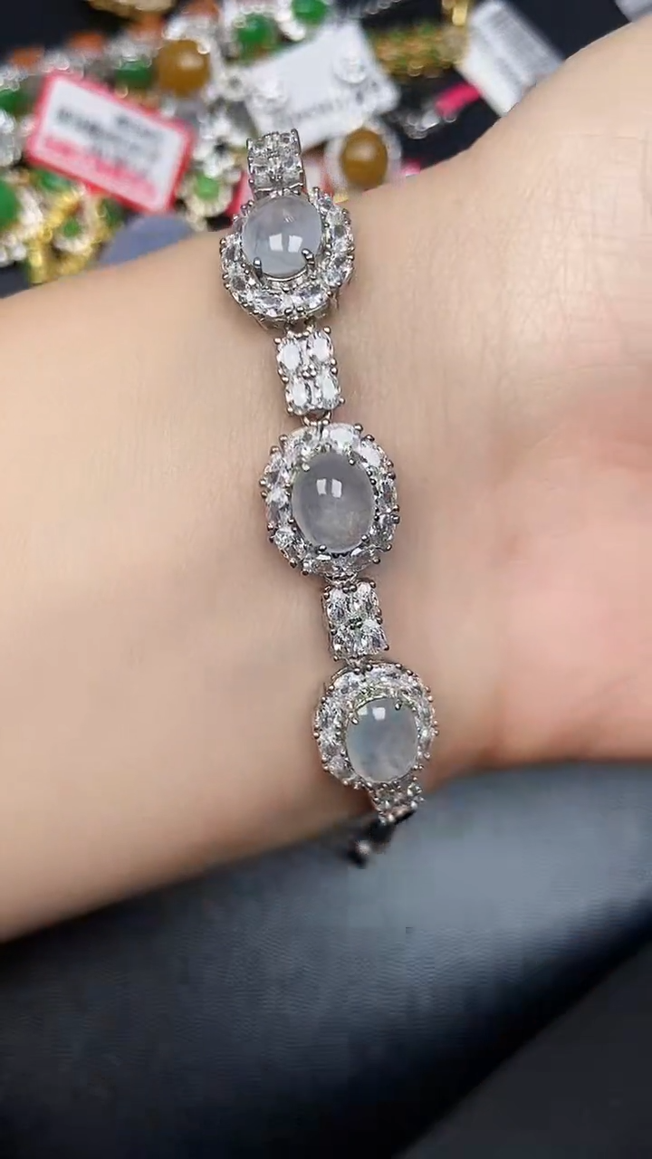 银S925镶嵌戒指翡翠3480