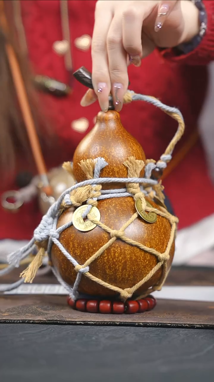 【闪购商品】WZ226大漆酒葫芦不包手串及旋转底座