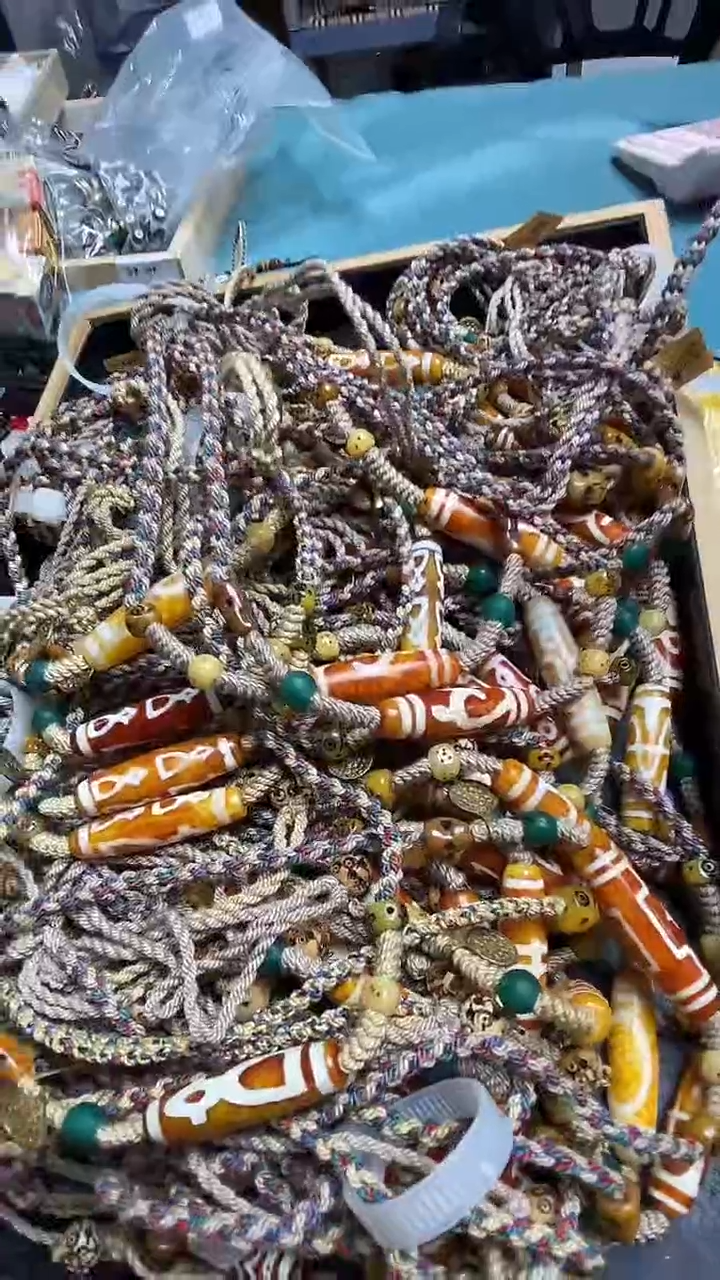 未镶嵌颈饰玛瑙/玉髓-0730-159 图腾多样性发，每个不一样