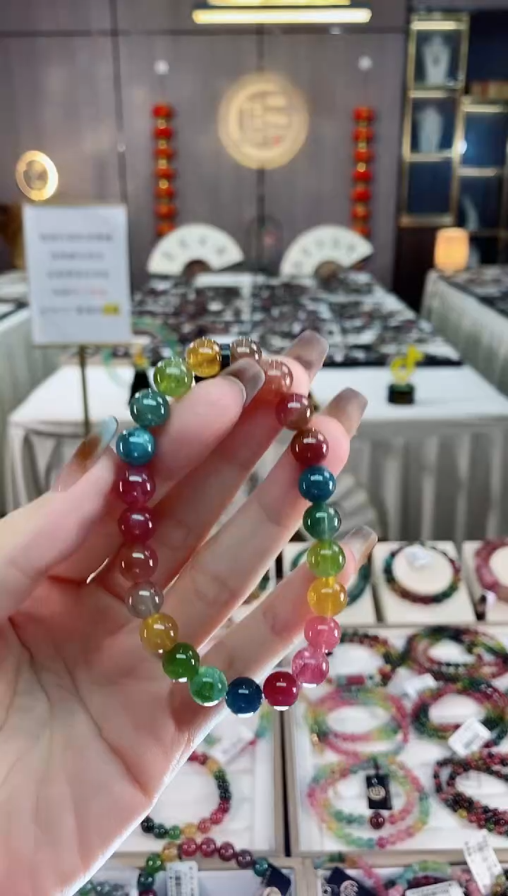 单圈手串8mm+未镶嵌碧玺dan多样性发货一条