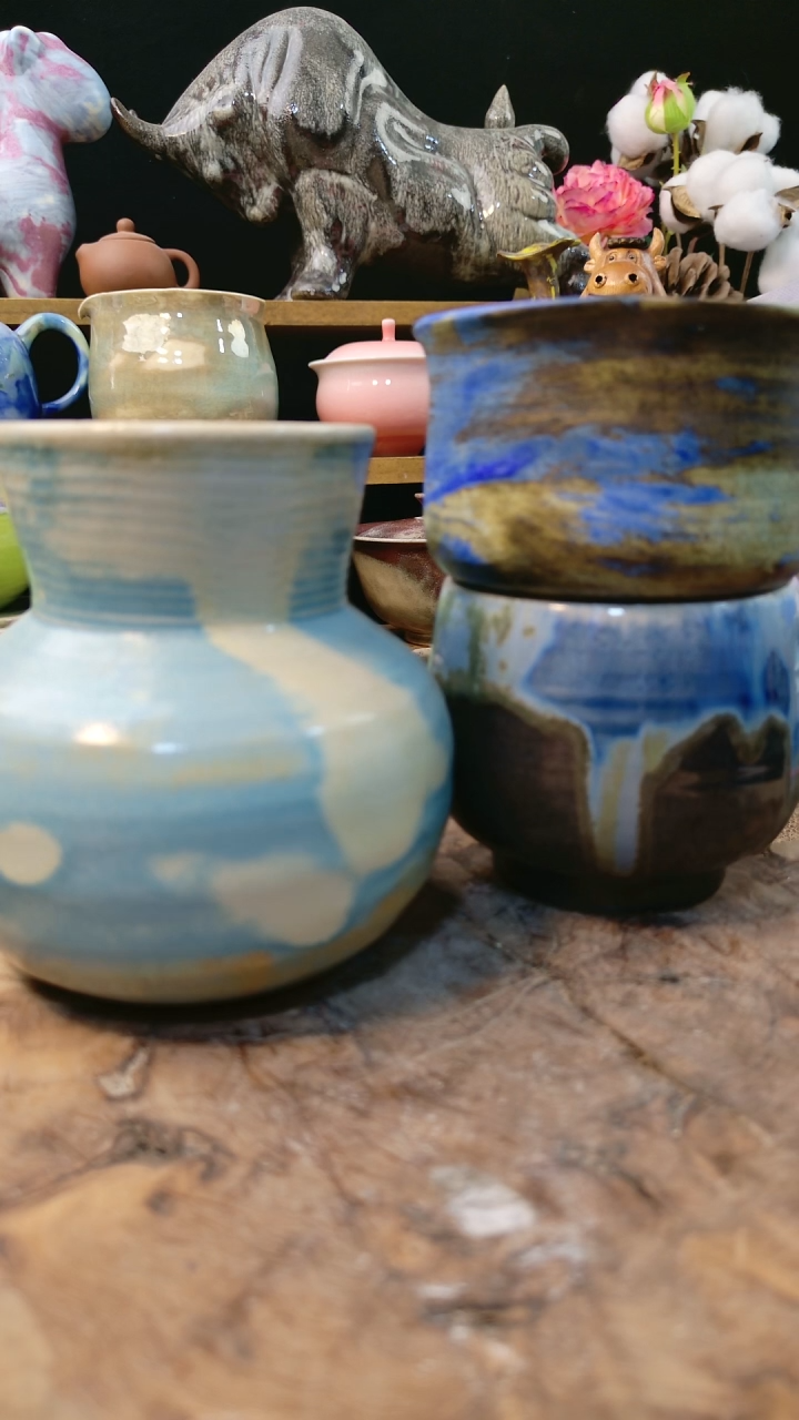 A**m高温颜色釉窑变系列 微瑕