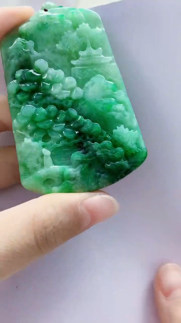 未镶嵌定制翡翠4852lr-毛货挂件76