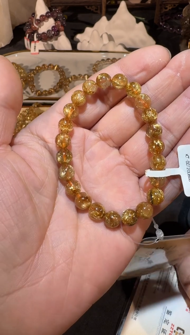 未镶嵌手串发晶小***张SJ-806金发晶