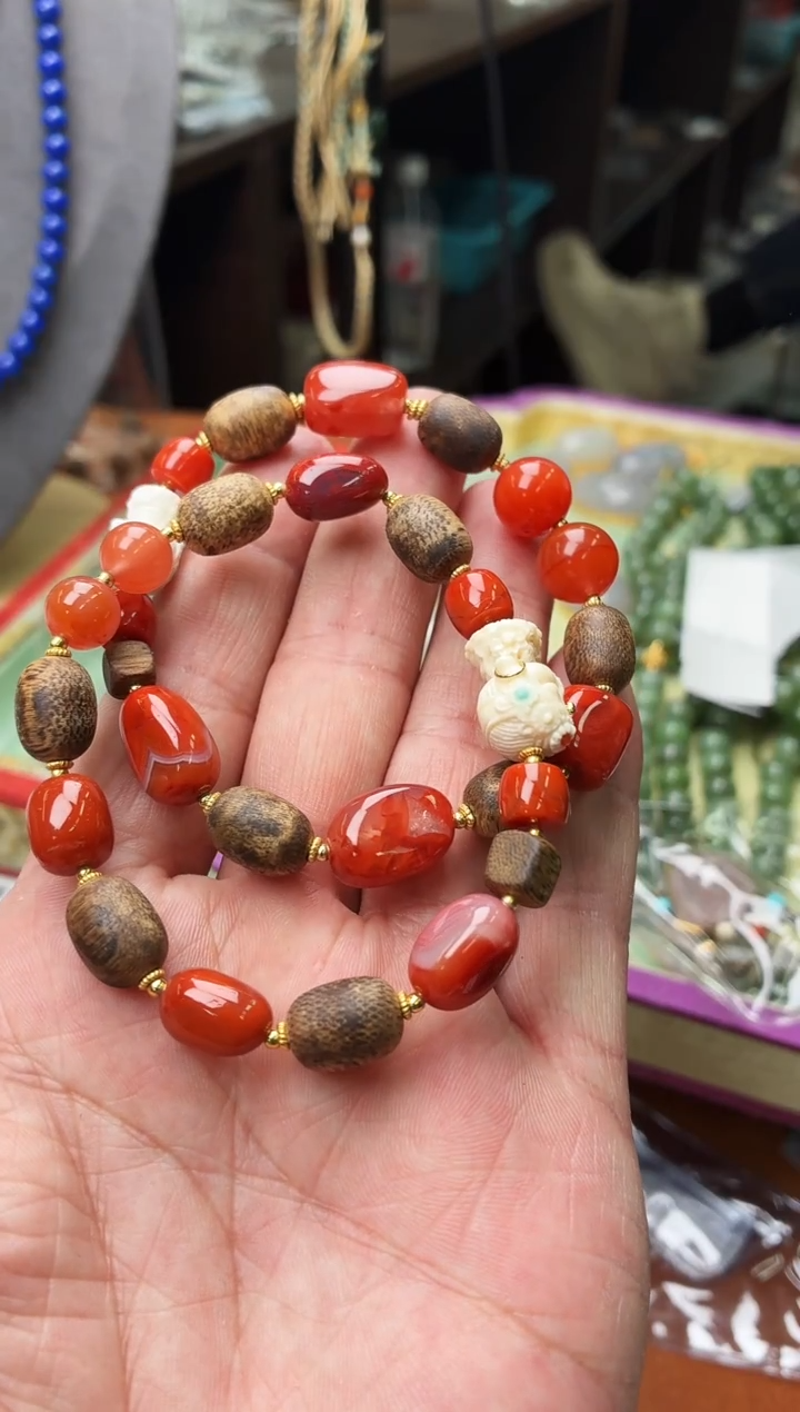 未镶嵌手串南红玛瑙A86多样性其一