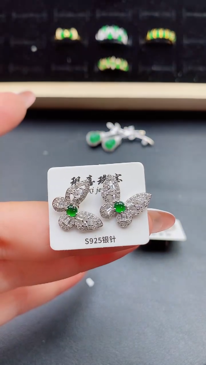 【闪购商品】翡翠戒指银S925镶嵌321321