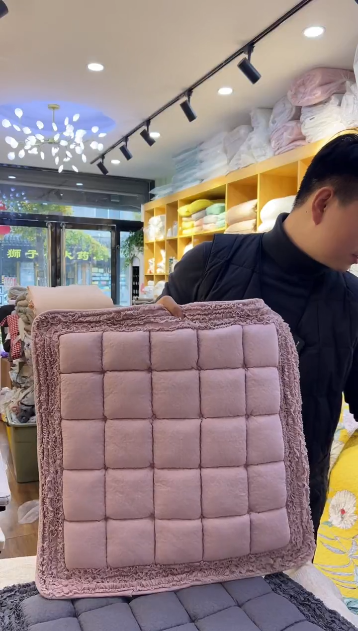 棉外贸坐垫 粉色  39