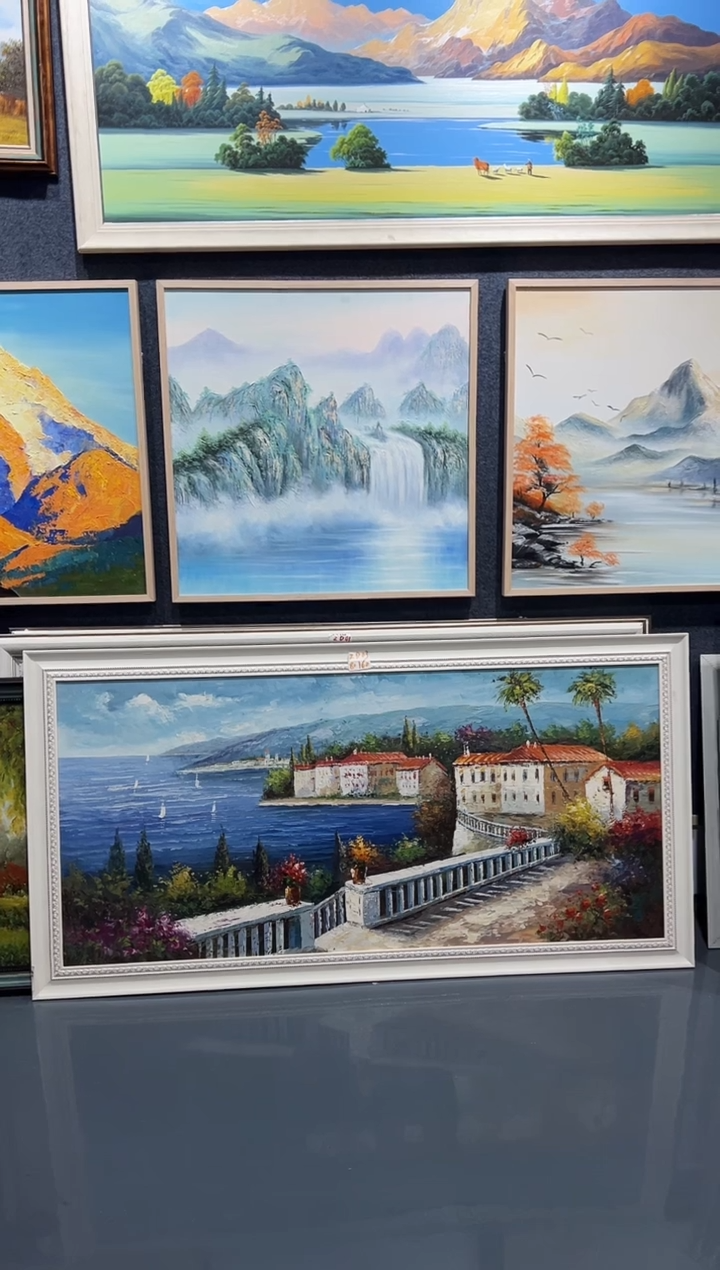 【闪购商品】油画23号 80*160 海边-手绘油画