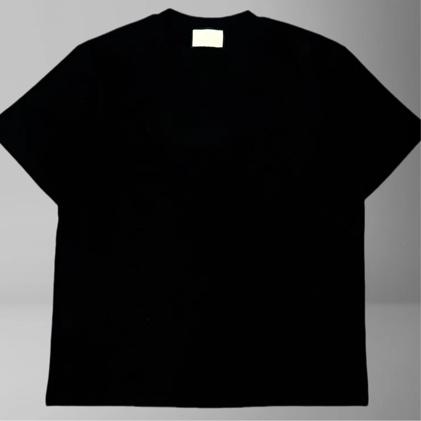 【13号链接】短袖黑色印花圆领宽松春夏轻奢百搭T恤8179