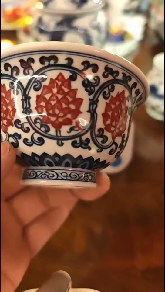 陶靠*的桃盖碗无包装不退换13