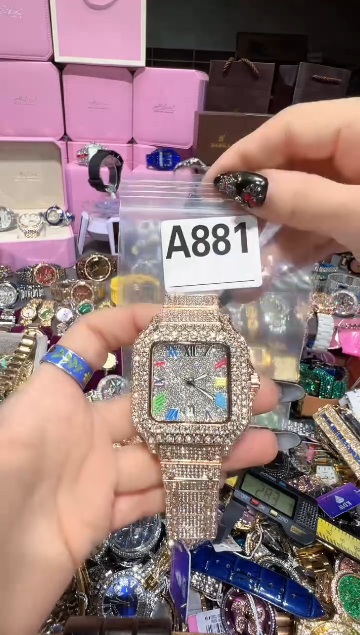 石英机芯不锈钢不锈钢直播定闪专用