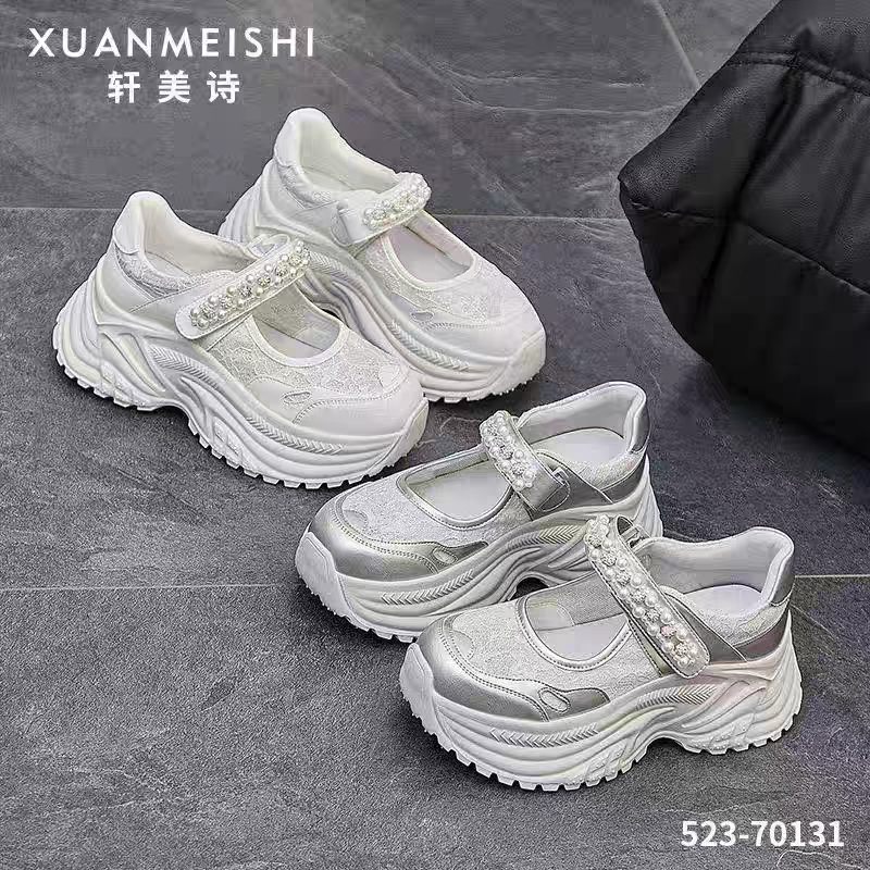 轩美诗专柜正品523-70131百搭舒服单网休闲鞋