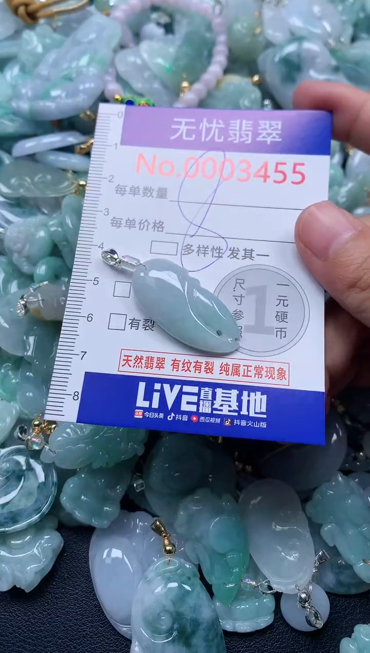 颈饰未镶嵌翡翠3455