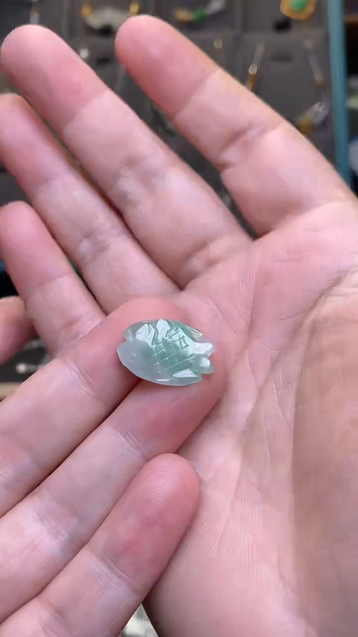 颈饰未镶嵌翡翠净货36307