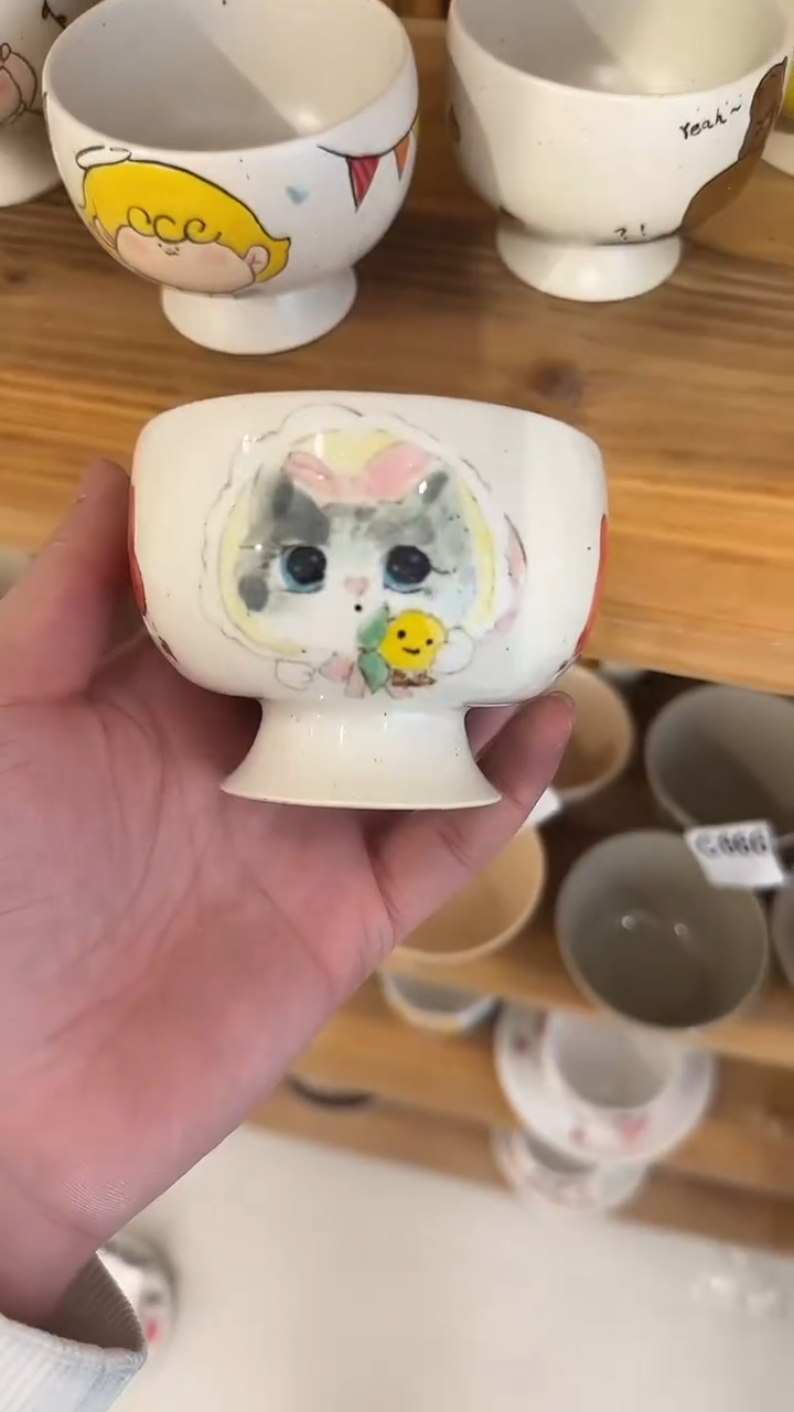 纯手工小*纯手工绘制陶瓷杯