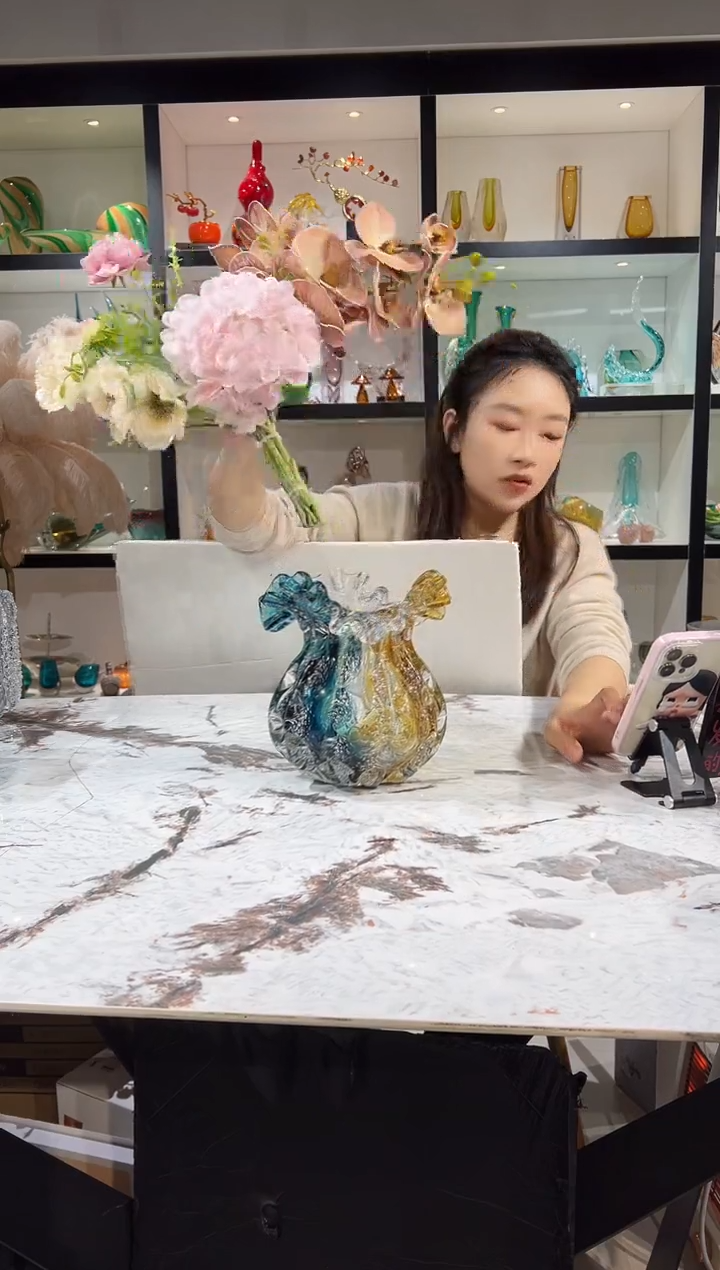 拼色钱袋花瓶 现货