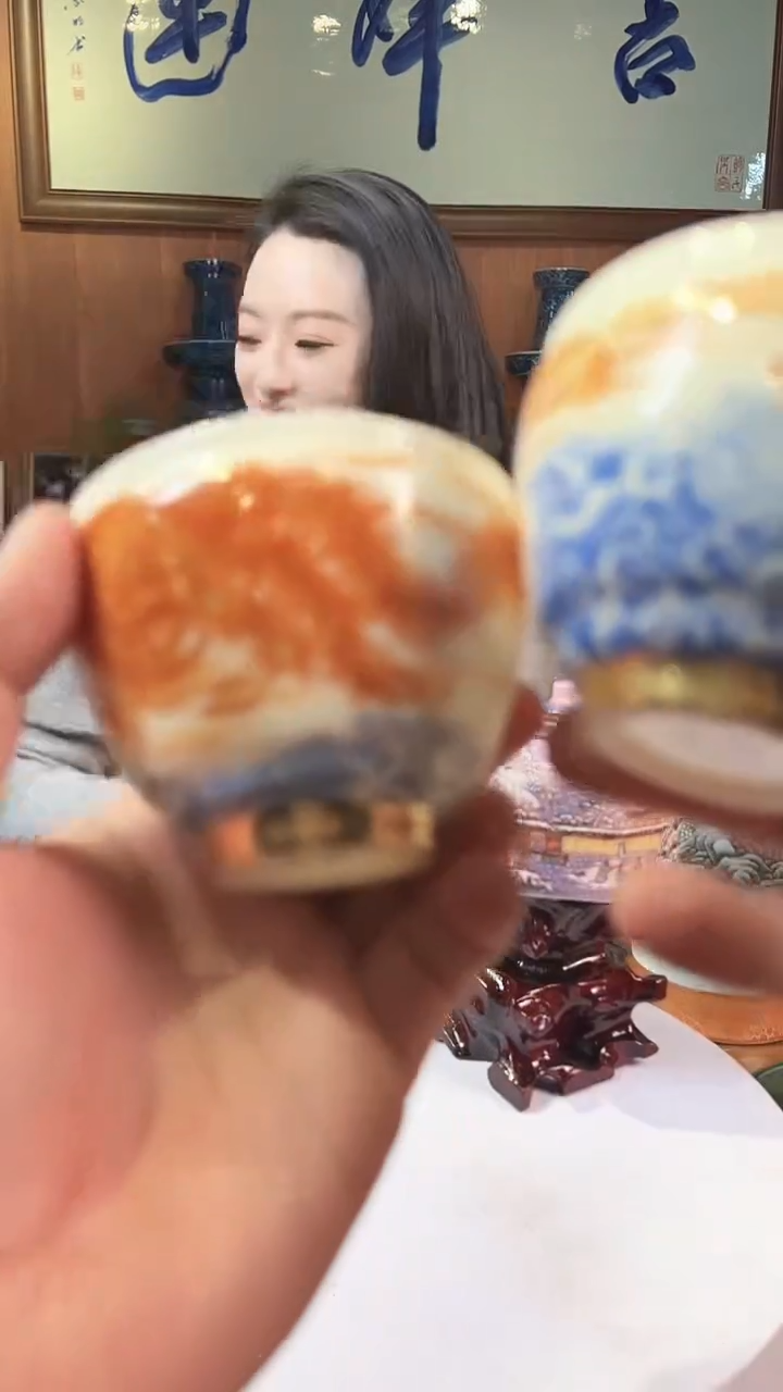 摆件陶景德镇陶瓷青花摆件10