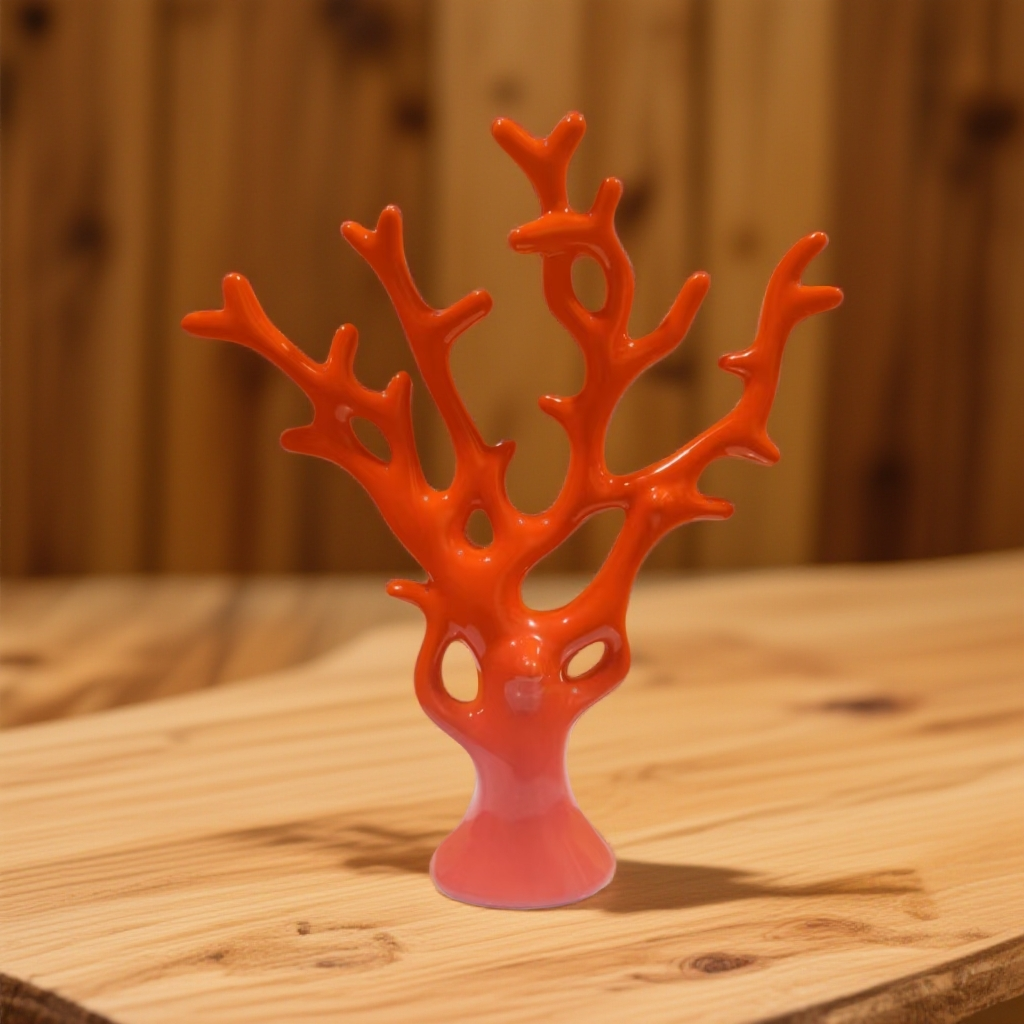 高度30宽度24景德镇陶瓷红色发财树255