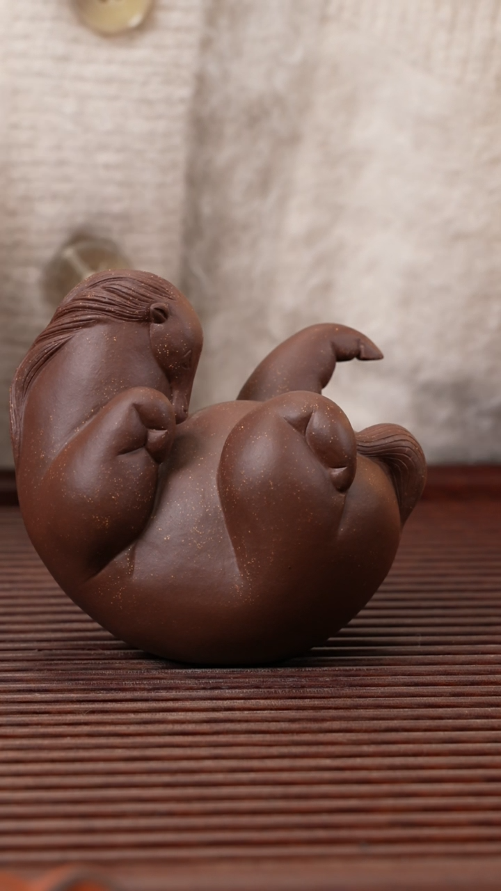 【闪购商品】紫砂茶宠紫泥马儿