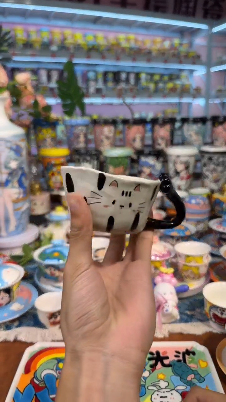 高温釉下彩纯手工手绘陶瓷