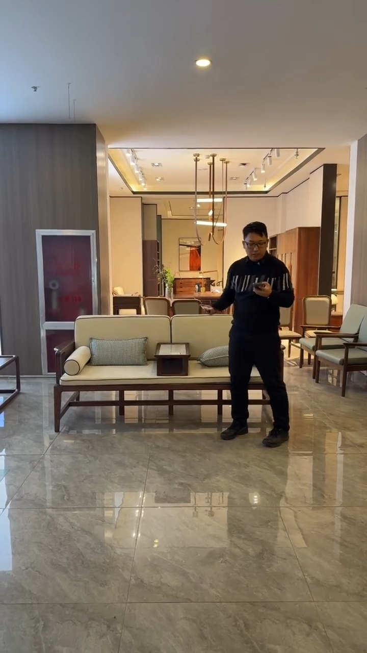 木圆角款纯实木南美黑胡桃木清尾罗汉床仅此一单