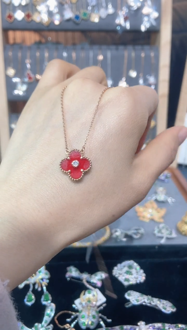 套链18K金镶嵌钻石钻石K玫