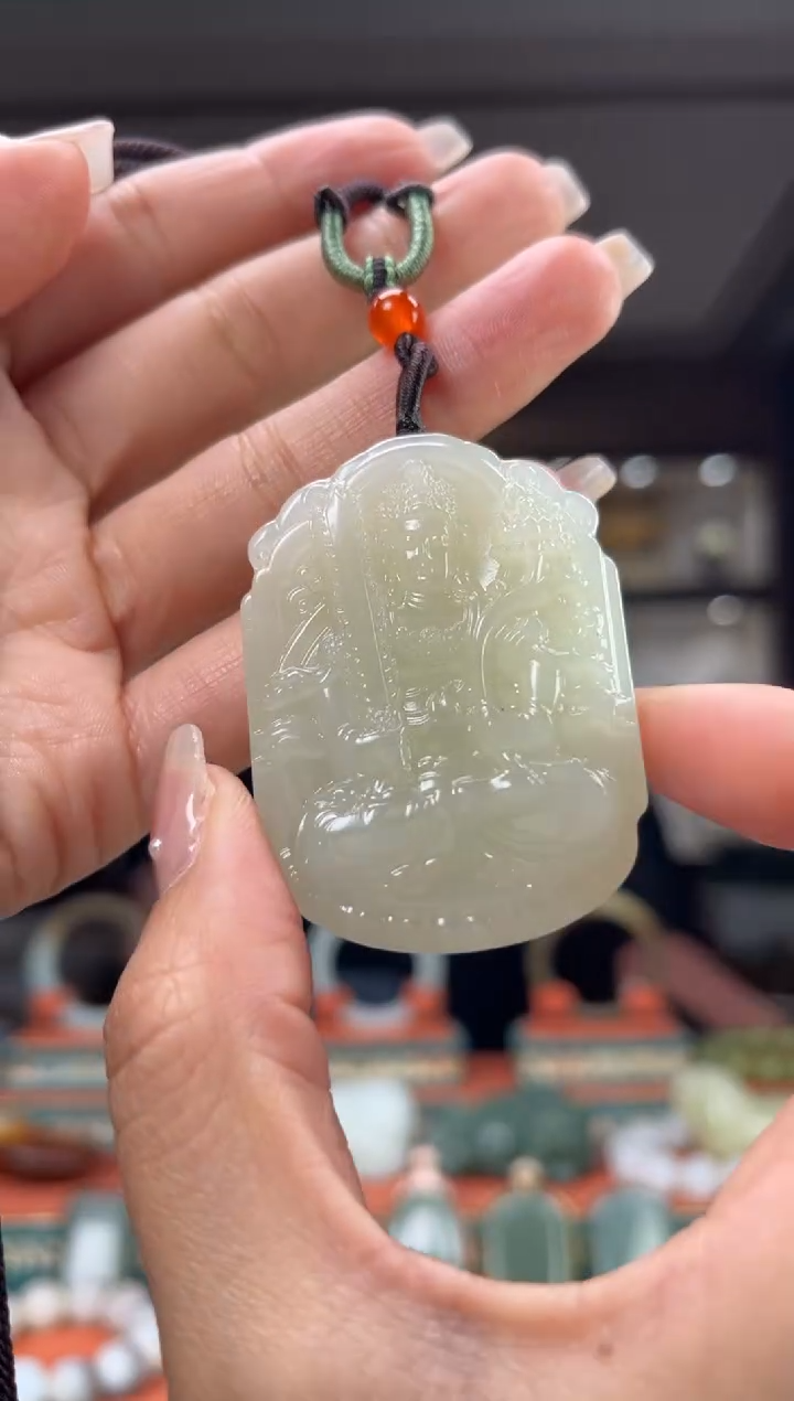 【闪购商品】和田玉颈饰未镶嵌佩佩牛 虎
