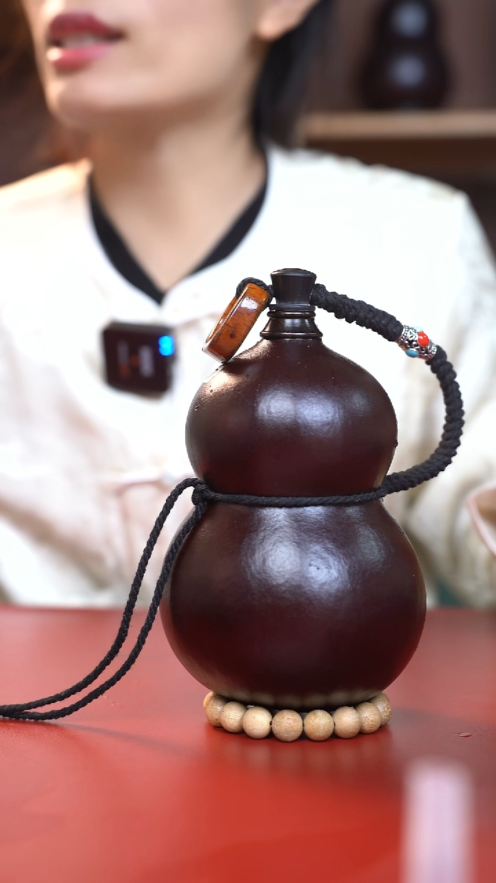 057手工大漆酒葫芦