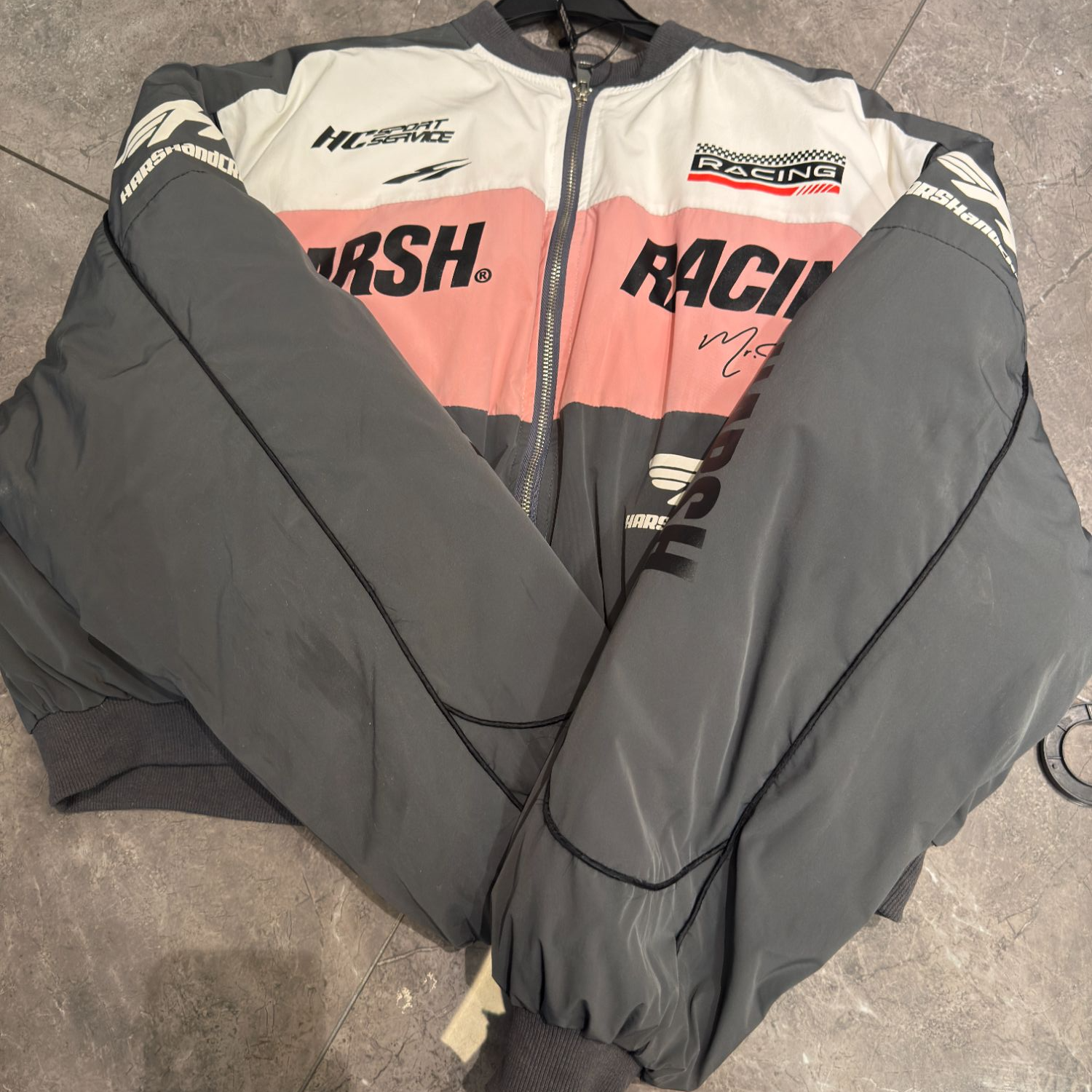 美式街头洋气撞色棒球服加绒加厚短外套