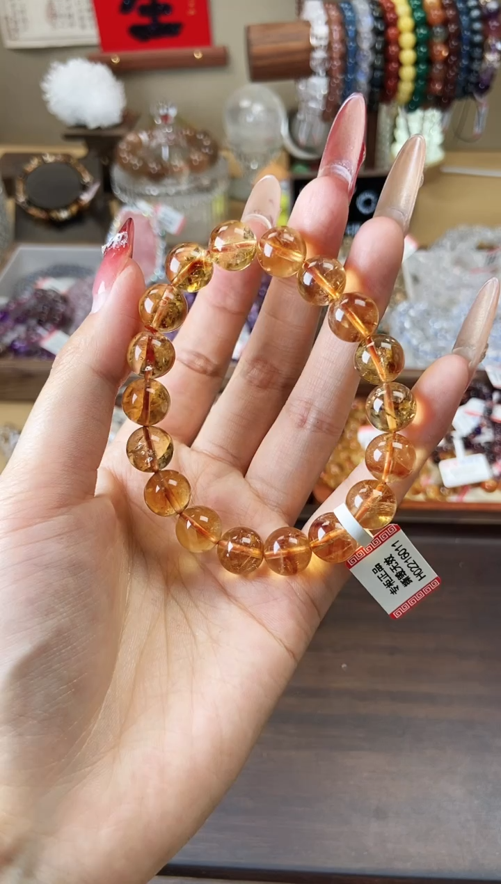 【闪购商品】水晶手串未镶嵌11mm黄塔晶