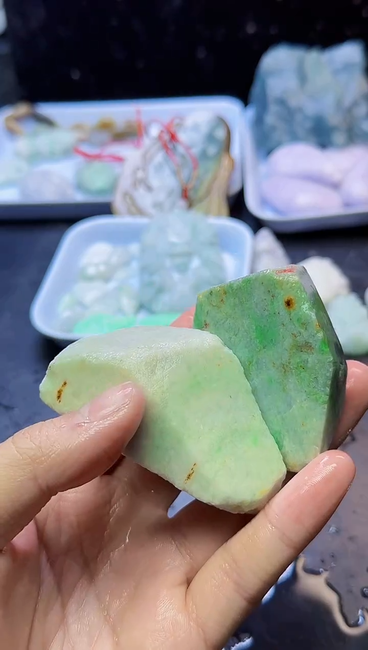 颈饰未镶嵌翡翠012天然A货翡翠