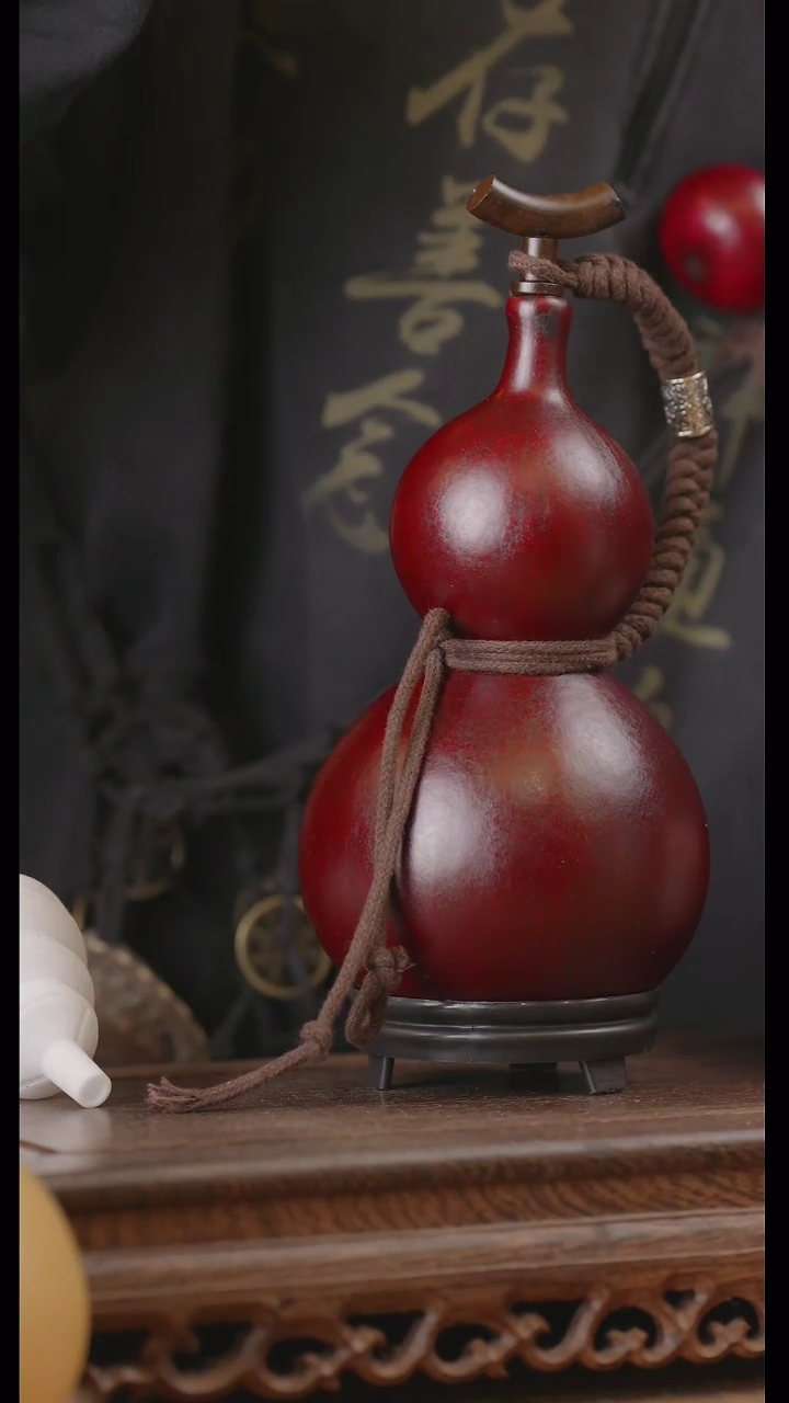 【闪购商品】23号精品天然大漆工艺防渗内胆酒葫芦~