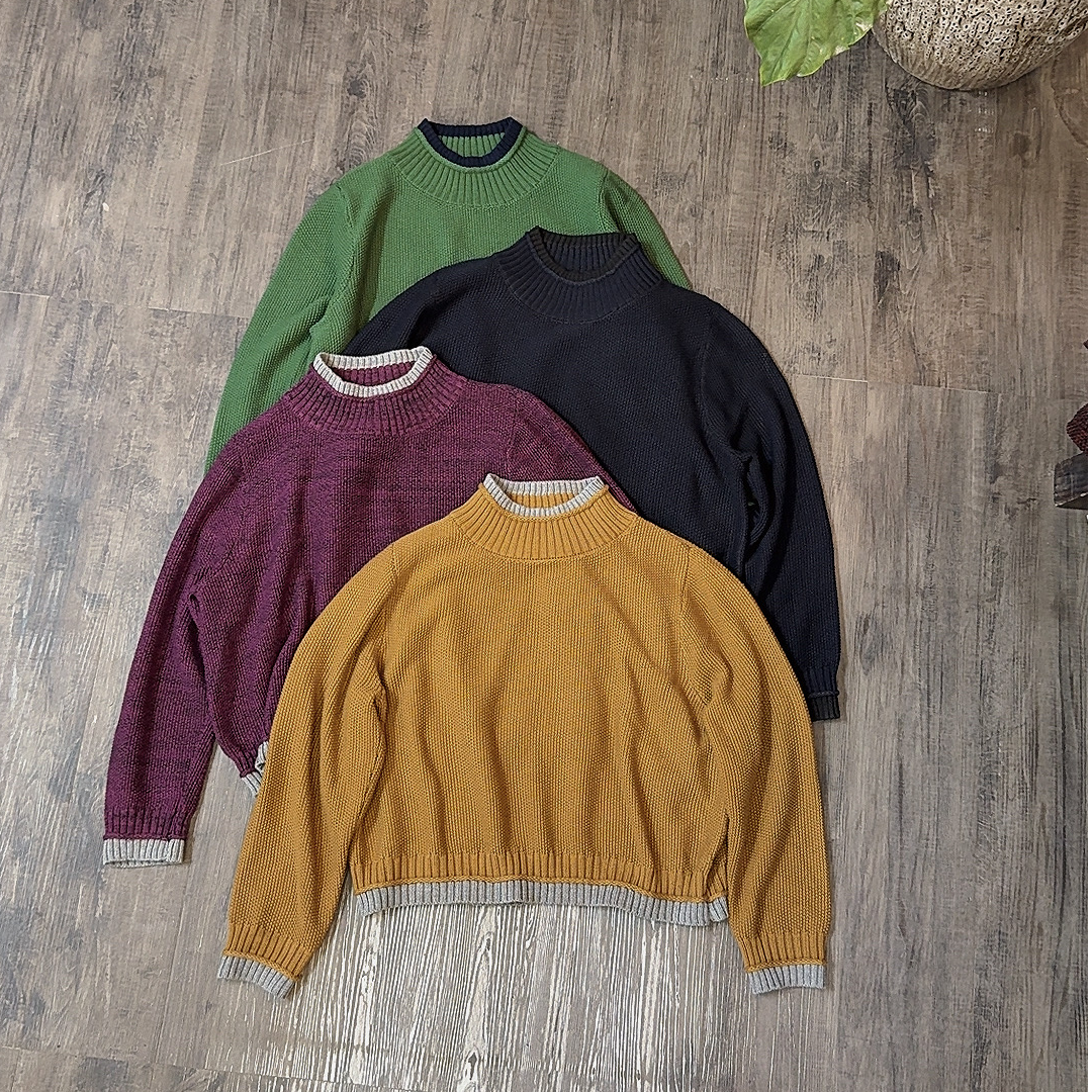 秋冬新款半高领宽松洋气百搭显瘦套头衫1084