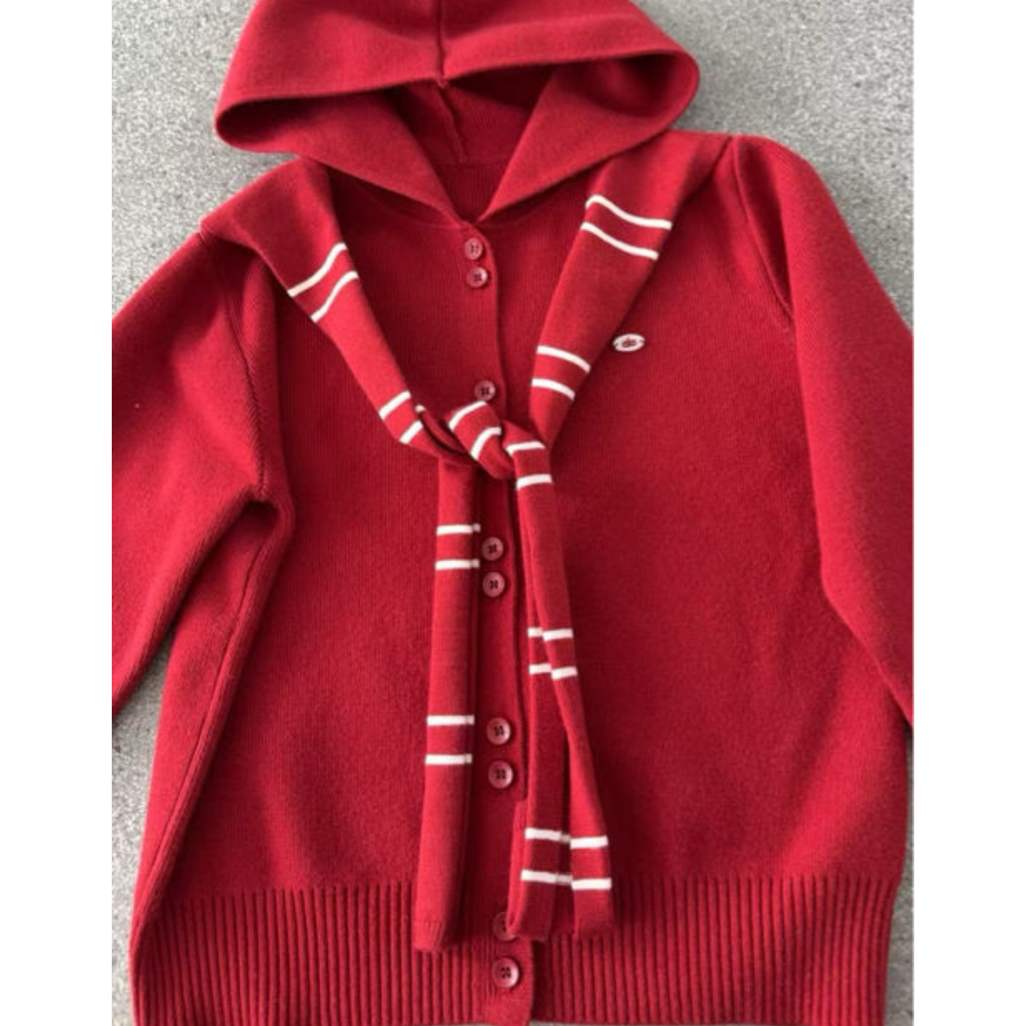 Andme•25冬~时尚披肩帽衫（会起球）9595红色  15--11